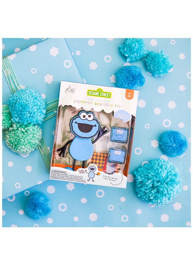 Bamboo Bark - Glo Pals Sesame Street character & light up baby kids bath toys glow cubes, water play - Image 1