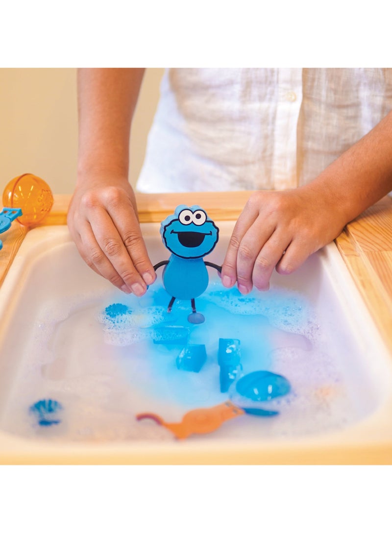 Bamboo Bark - Glo Pals Sesame Street character & light up baby kids bath toys glow cubes, water play - Image 1