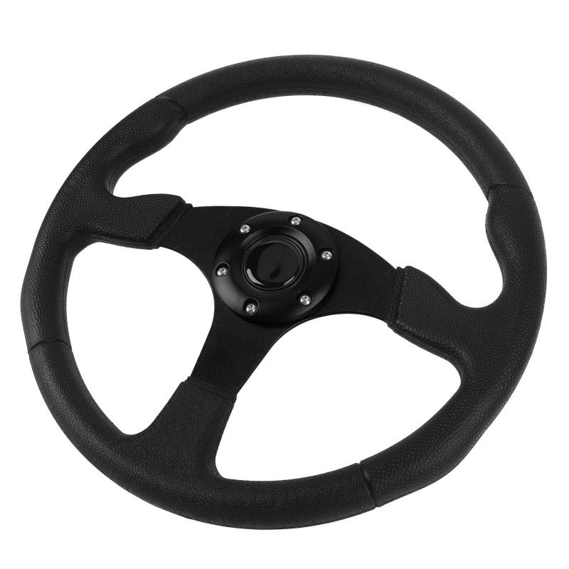 Racing Steering Wheel 14 Inch PU Leather Wrapped - Wear Resistant Comfortable Grip Car Steering Wheel for Most Vehicles Racing Cars - Image 3