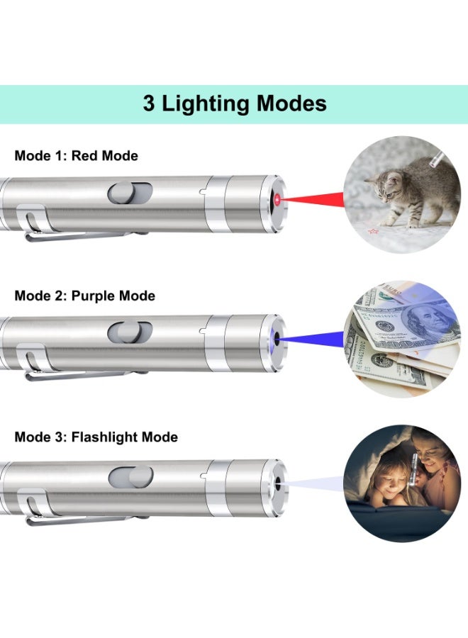 Fanski Cat Toys, USB Rechargeable Kitten Toy, 3 Light Modes & 5 Adjustable Patterns, Portable Interactive Pet Dog Cat Mouse Toy for Fun Chase Play Exercise - Image 3