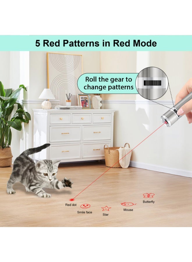 Fanski Cat Toys, USB Rechargeable Kitten Toy, 3 Light Modes & 5 Adjustable Patterns, Portable Interactive Pet Dog Cat Mouse Toy for Fun Chase Play Exercise - Image 4