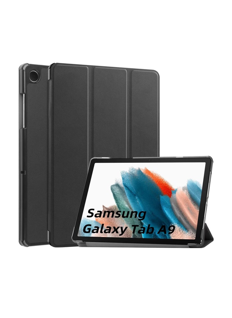 URBBKING Trifold Smart Cover Protective Slim Case for Samsung Galaxy Tab A9 Black  - Image 1