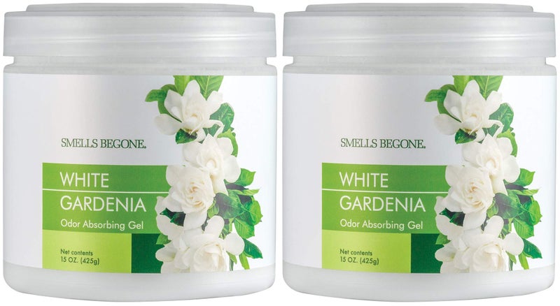 جيل معطر الهواء SMELLS BEGONE لامتصاص الروائح 15 أونصة عبوة من 2