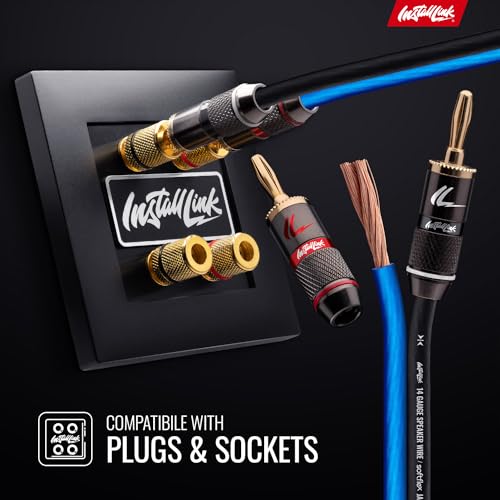 Install Link 14 AWG Gauge Speaker Wire Cable (100 Feet) Stereo, Car or Home Theater (CCA) - Image 4