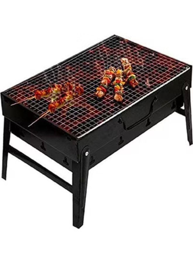 The Portable Alumstel Charcoal Grill For Picnics And Gardens Size 360_105_280 Mm Black ‎39.6 x 31.4 x 14.2cm - Image 2