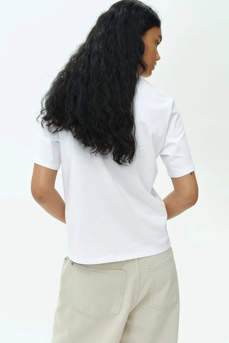 H&M Button-Detail T-Shirt