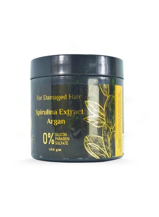 Beaulthy Nourish & Shine: Spirulina & Argan Hair Cream – 500gm - Image 1