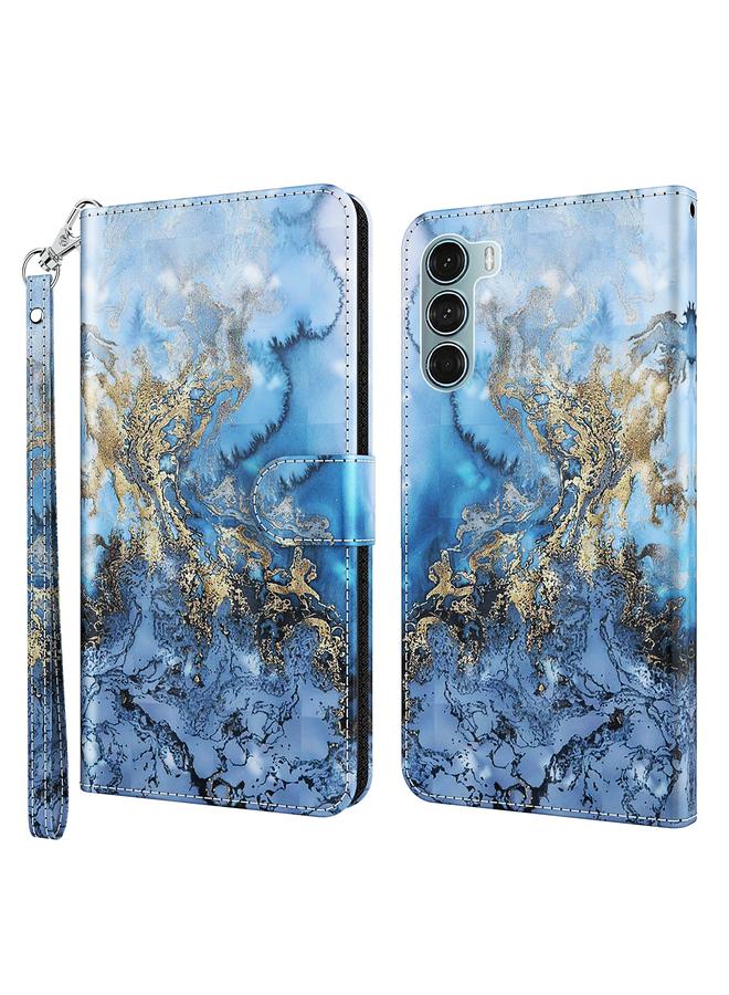 S-TOP Case For Motorola Moto G200 5G / Edge S30 3D Painting Pattern Flip Leather Phone Case - Image 1