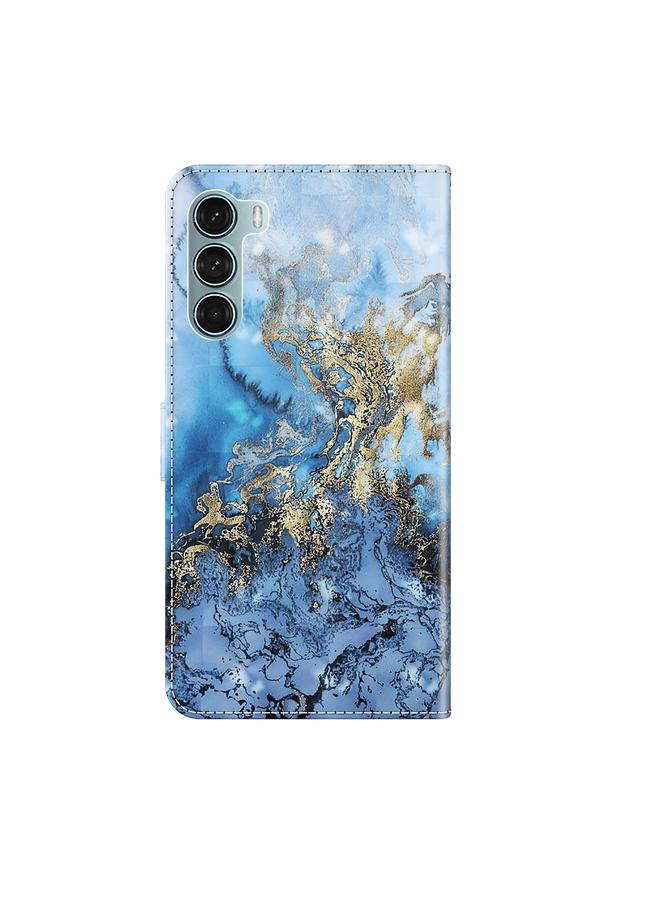 S-TOP Case For Motorola Moto G200 5G / Edge S30 3D Painting Pattern Flip Leather Phone Case - Image 3