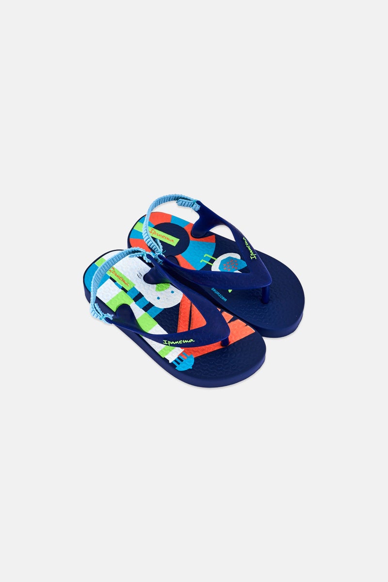 Ipanema Toddlers Boy Brand Logo Slingback Slippers, Multicolor - Image 3
