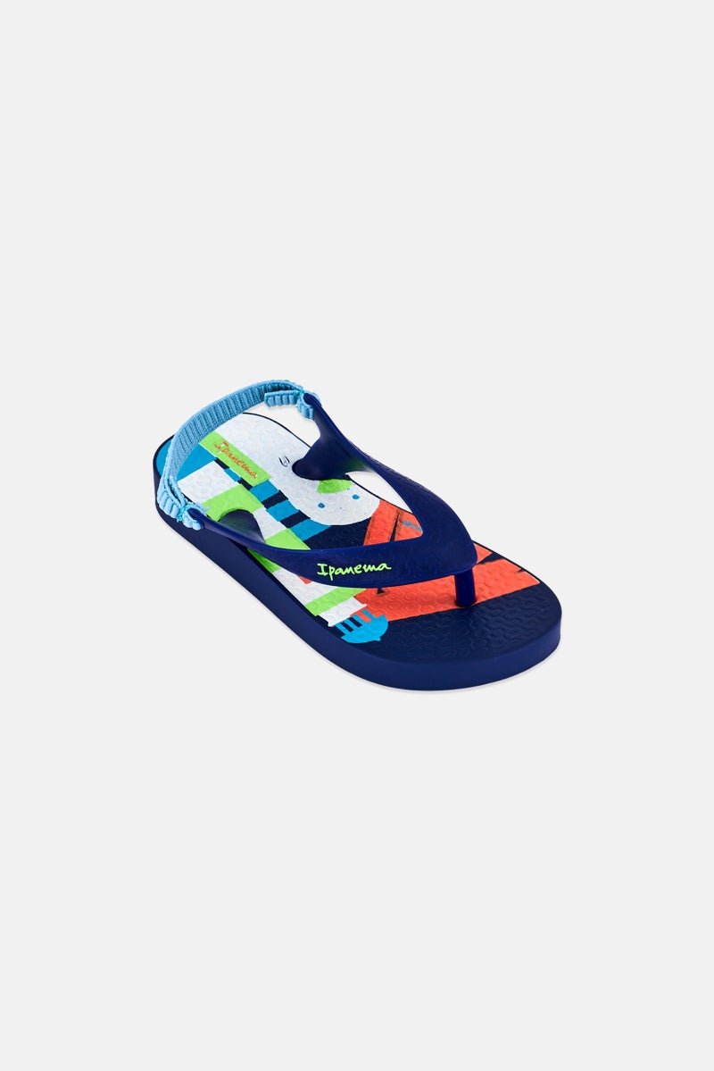 Ipanema Toddlers Boy Brand Logo Slingback Slippers, Multicolor - Image 1