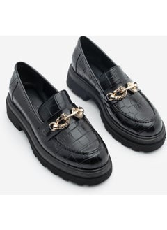 MARJIN Women Loafer Thick Sole Buckled Moccasin Casual Shoes Rizya  - Image 4