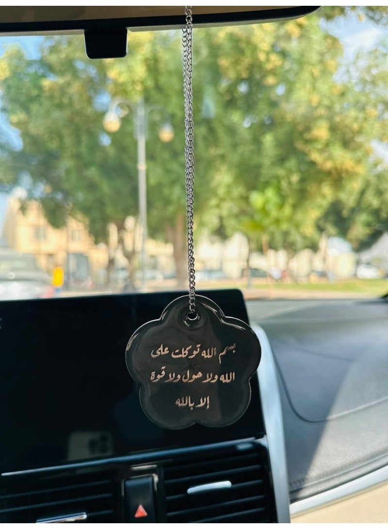 Elegant car hanging ornament crafted from premium resin – a stylish decorative accessory for the car rearview mirror. - Image 2