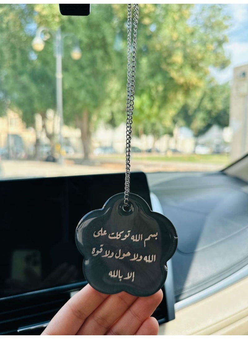 Elegant car hanging ornament crafted from premium resin – a stylish decorative accessory for the car rearview mirror. - Image 1