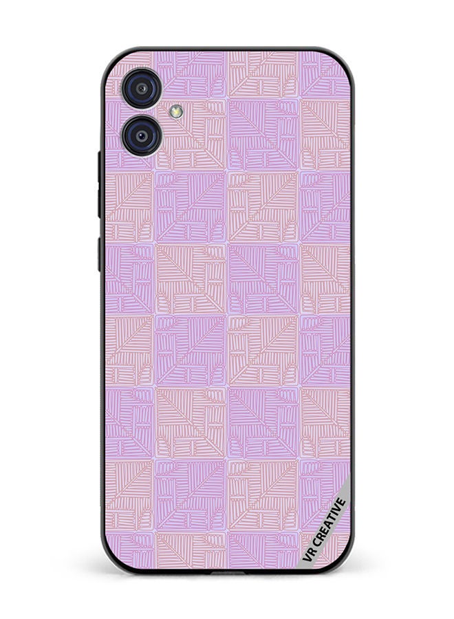 VR CREATIVE Protective Case Cover For Samsung Galaxy M04/F04 Beige And Purple Shades Design Multicolour - Image 1