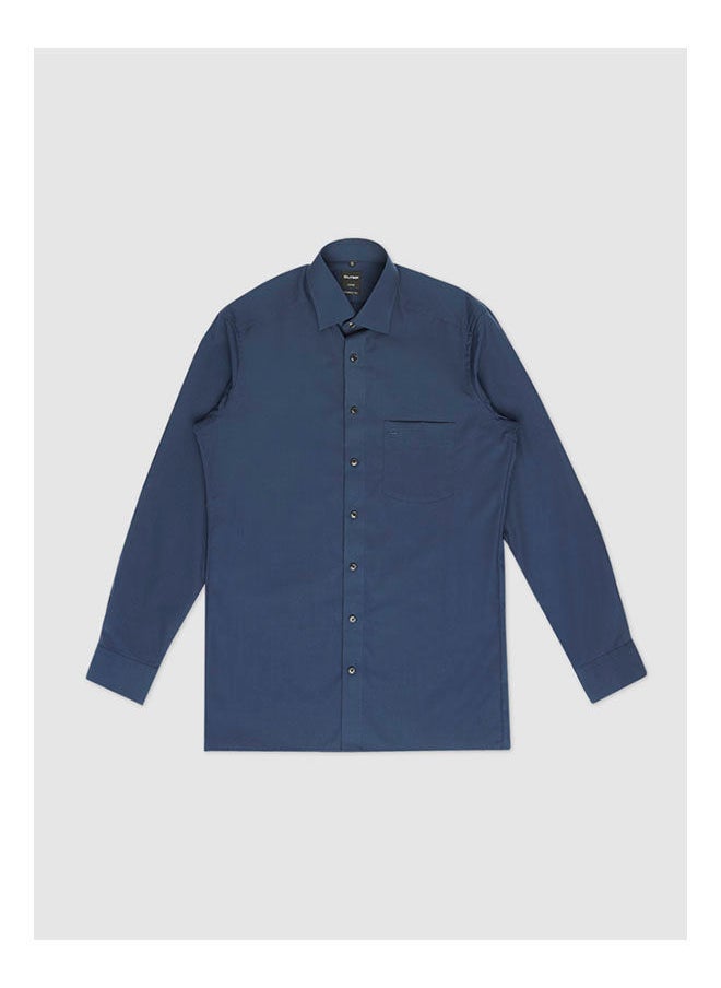 Olymp - Collared Neck Long Sleeve Plain/Basic Shirt - Image 1