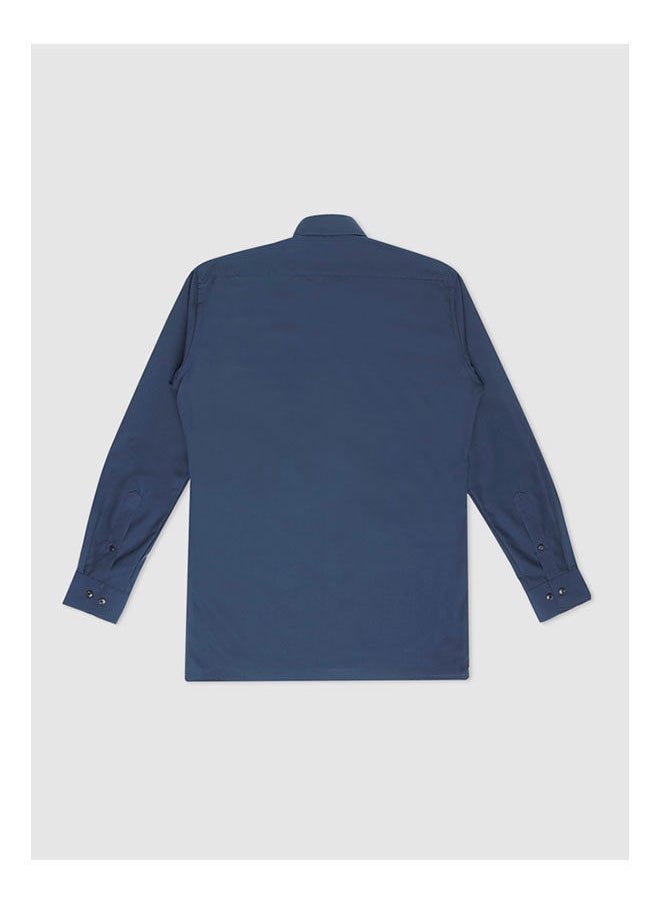 Olymp - Collared Neck Long Sleeve Plain/Basic Shirt - Image 1