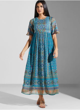 فستان مطبع بكسرات - pzsku/Z23B3FB2977C6167826DCZ/45/_/1698968764/4514bbcd-2ce6-48db-a822-a59e367b3453