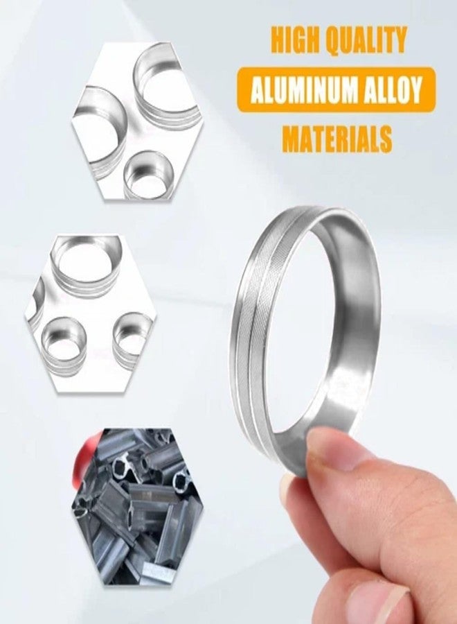 AuTK Central Console AC Volume Knob Button Switch Cover Trim Fit for Chevrolet Corvette C7 2014-2019 Aluminum Alloy Air Conditioner Knob Adjustment Cover-4pcs, Silver - Image 5