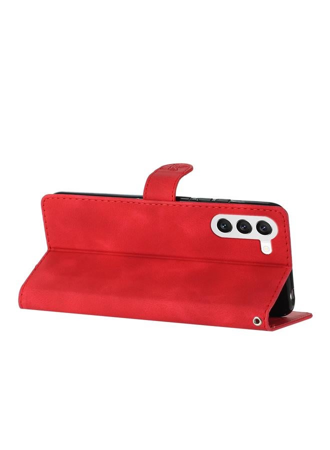 S-TOP Case For Samsung Galaxy S24+ 5G Flower Butterfly Embossing Pattern Leather Phone Case - Image 5