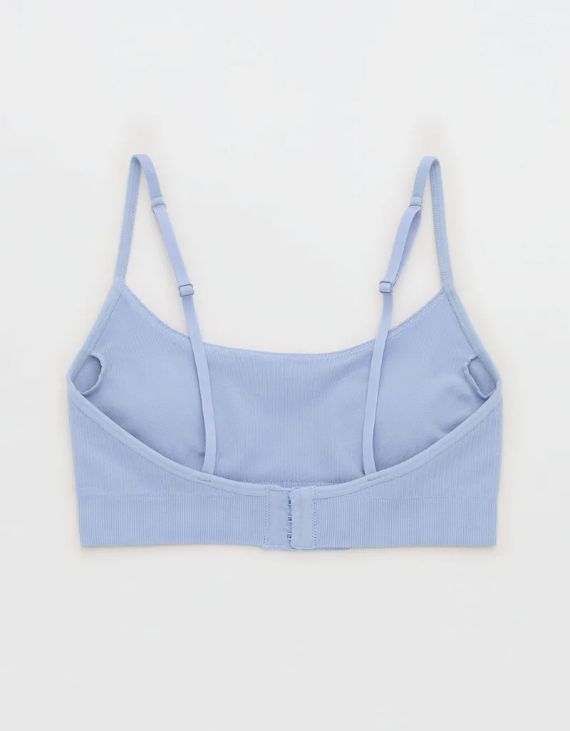 Aerie  Aerie Superchill Seamless Rib Padded Scoop Bralette for Women | Best Price UAE