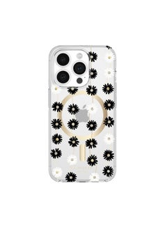 Kate Spade Floral Case Compatible with iPhone 15 Pro 2023 6.1" - 10Ft Drop Protection Cover, Made from Recycled Materials, Magsafe Wireless Charging Compatible - Daisy Chain  - Image 1