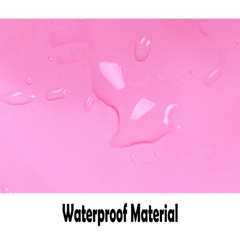 Fewlby Boys Girls Waterproof Rain Pants Unisex Kids Rain Pants Children Rainwear Waterproof and Windproof 3-4Years Pink - Image 3