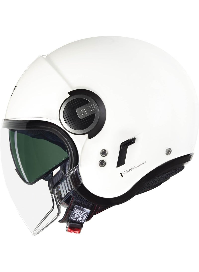 Nolan N21 VISOR  06 CLASSICO METAL WHITE - Image 2