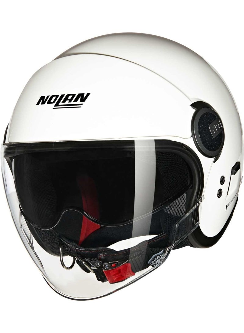 Nolan N21 VISOR  06 CLASSICO METAL WHITE - Image 1