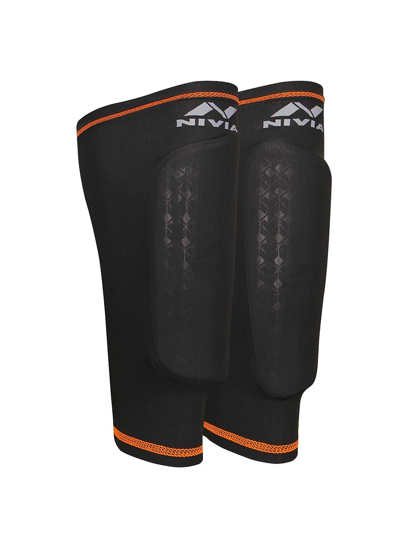 Nivia - Classic Shin Guards with Sleeves (M) - Image 1