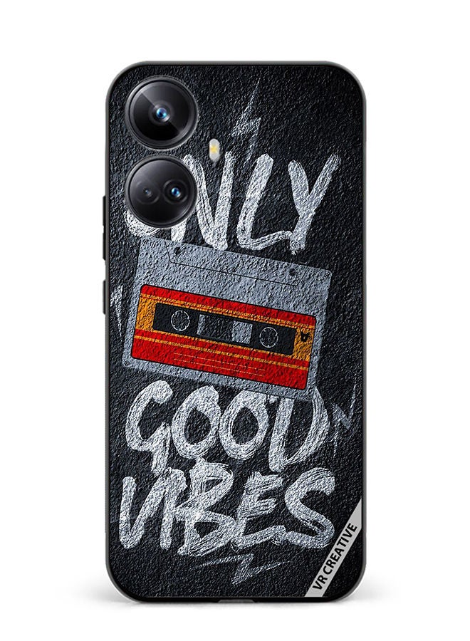 VR CREATIVE Protective Case Cover For Realme 10 Pro Plus Only Good Vibes Design Multicolour - Image 1