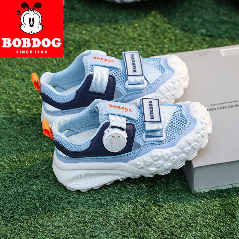 Babu Bean Boys Sandals 2025 Style Middle And Large Children'S Baotou Sports Hollow Frame Shoes Children'S Shoes For Men - Image 3