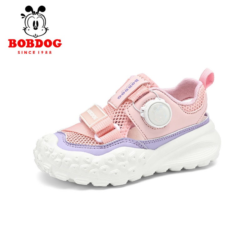 Babu Bean Boys Sandals 2025 Style Middle And Large Children'S Baotou Sports Hollow Frame Shoes Children'S Shoes For Men - Image 1