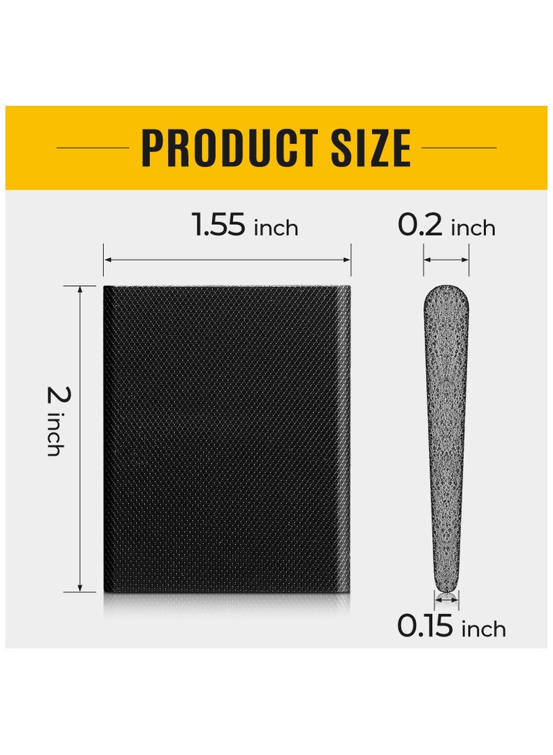 SYOSI Door Corner Seal, Weatherstripping Exterior Door Frame Seal, Door Frame Seal Wedge Draft Stopper, Draft Stopper Adhesive Corner Seal Pads, for Weather Stripping and Draft Protection (Black,16 Pieces)  - Image 2