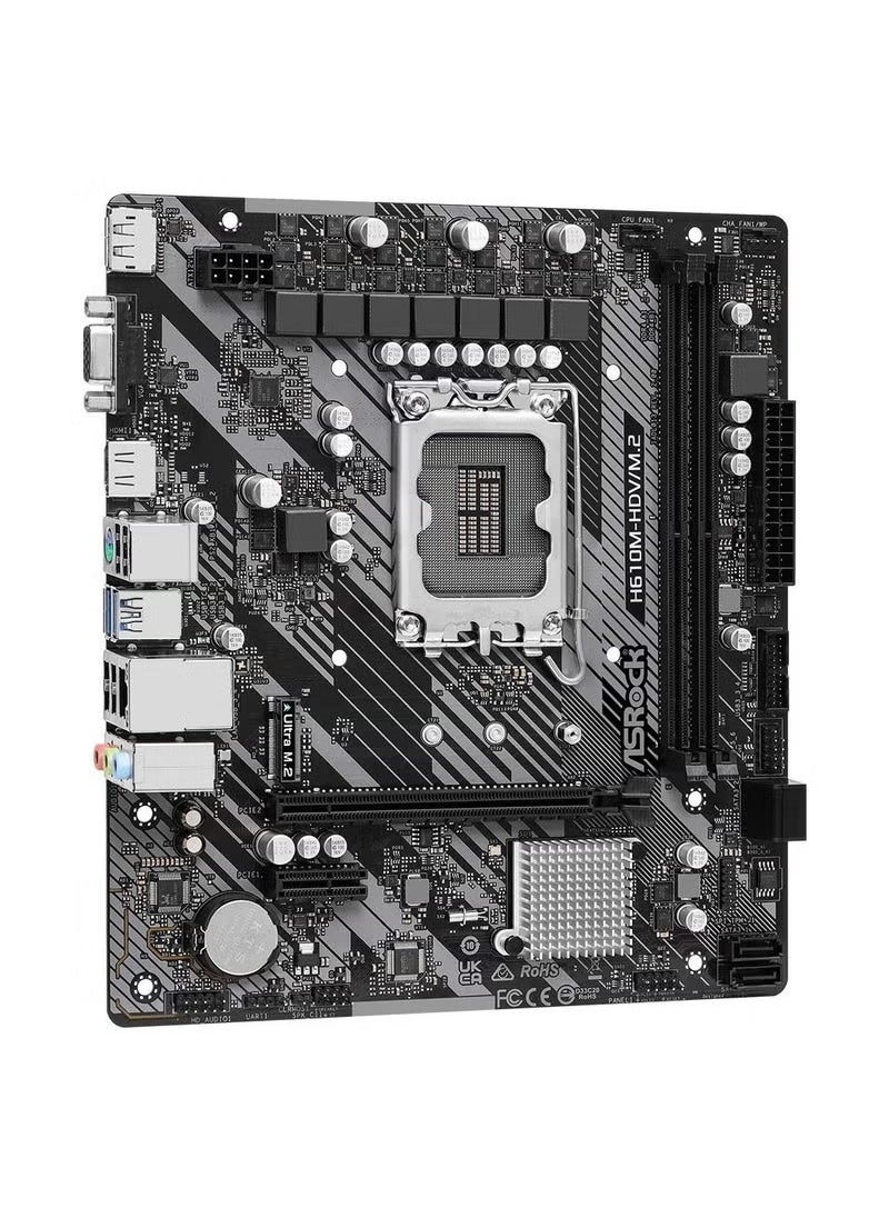 ASRock H610M-HDV/M.2 R2.0 Intel 600 Series MATX Motherboard  - Image 3