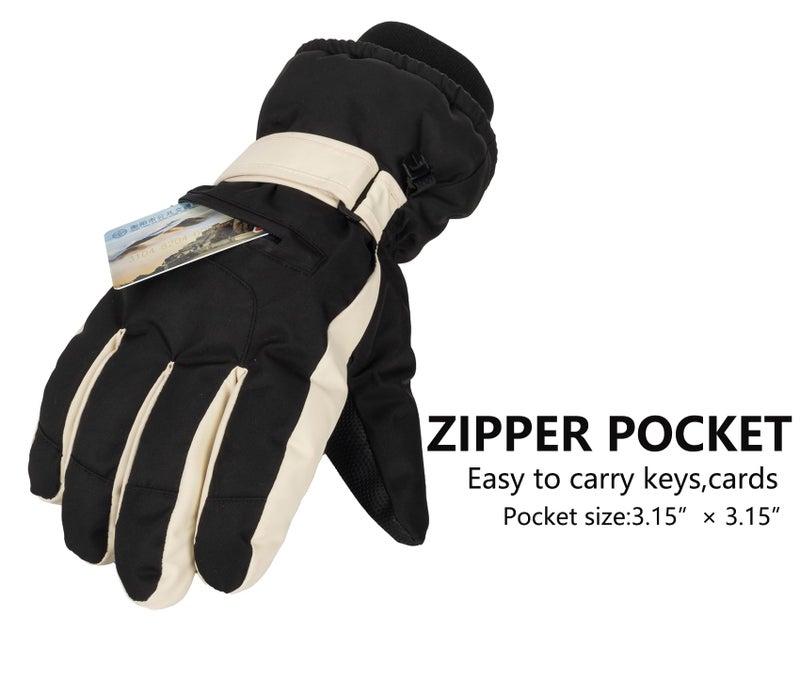 XuoAz Winter-Ski-Gloves for Men Women Warm Touchscreen-Waterproof-Snow Gloves for Skiing Cycling Driving - Image 3
