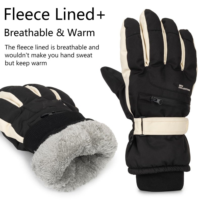 XuoAz Winter-Ski-Gloves for Men Women Warm Touchscreen-Waterproof-Snow Gloves for Skiing Cycling Driving - Image 2