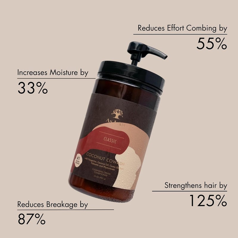 As I Am Coconut Cowash Cleansing Conditioner  32 Ounce  Gentle Daily Cleanser For Hair And Scalp  Adds And Preserves Moisture - Image 1