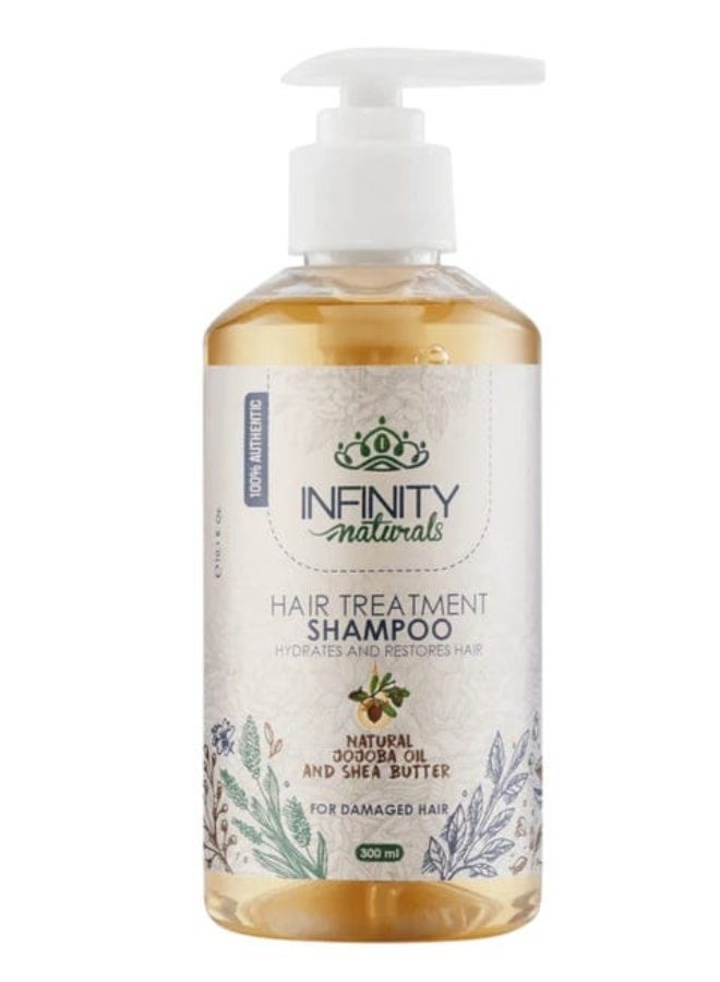 إينفينيتي شامبو إنفينيتي الطبيعي للشعر التالف بزبدة الشيا والجوجوبا 300 مل