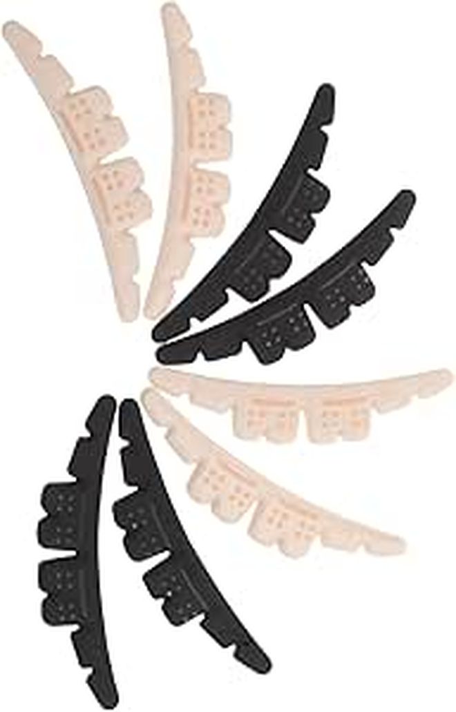 4 Pairs Non-Slip High Heel Pads Forefoot Cushions Invisible Adhesive Shoe Grips Skin Tone - Image 1