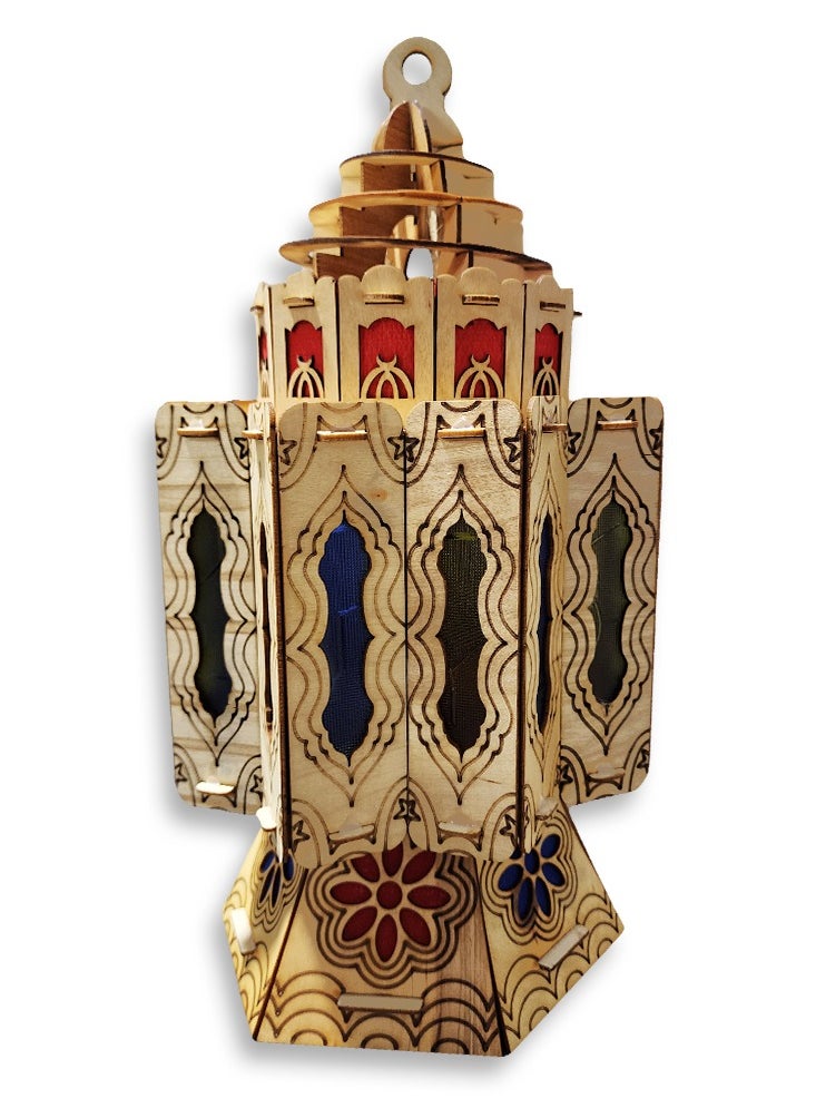 Generic Ramadan Lantern Kids Toy Ramadan Song Anoar Dance Cute Motions Ramadan Lanterns , New Wooden Ramadan Lantern Toy for Kids  - Image 1