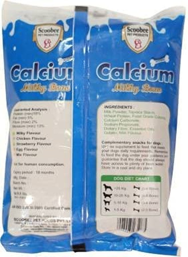 Pups&Pets Pets Vegetarian Calcium Milk Bone | Milky Flavor Snack Treat Dog and pet - Large, 12Pcs - Image 2