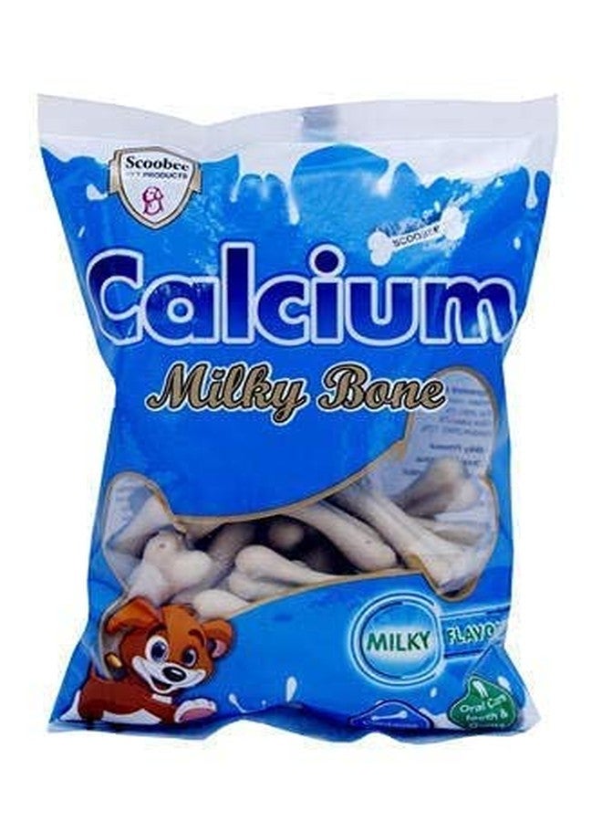 Pups&Pets Pets Vegetarian Calcium Milk Bone | Milky Flavor Snack Treat Dog and pet - Large, 12Pcs - Image 1