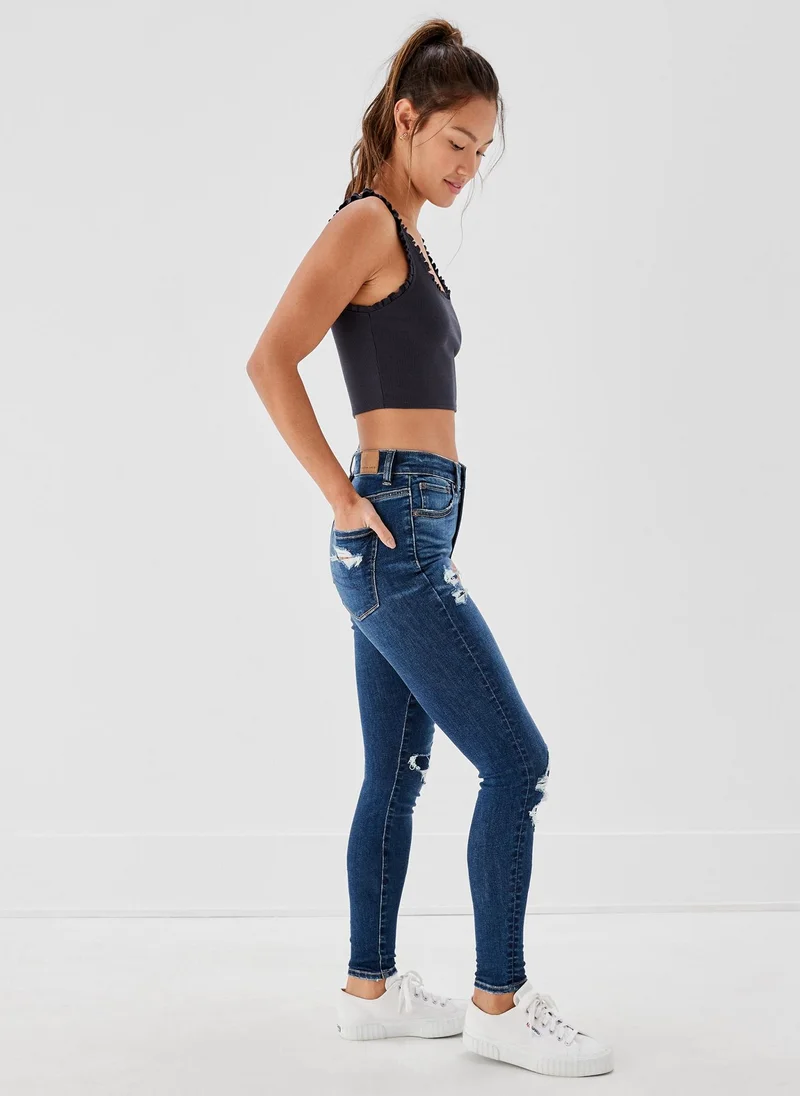 امريكان ايجل AE Ne(x)t Level Patched High V-Rise Jegging