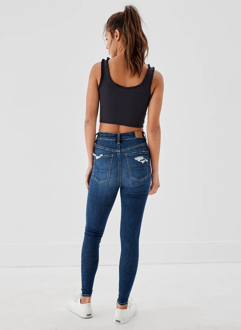 امريكان ايجل AE Ne(x)t Level Patched High V-Rise Jegging