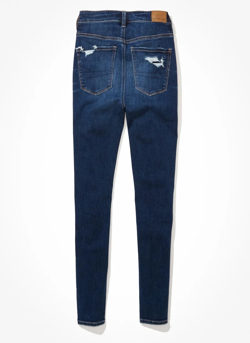 امريكان ايجل AE Ne(x)t Level Patched High V-Rise Jegging