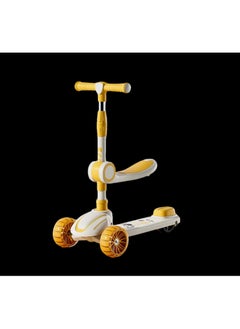 This attractively colored three-wheeled kids' scooter features a stylish design and a sturdy frame that provides stability and safety during play. It features light-up wheels for added fun and a comfortable, adjustable handlebar to accommodate different developmental stages. Ideal for children developing balance and motor skills in a fun and safe way.