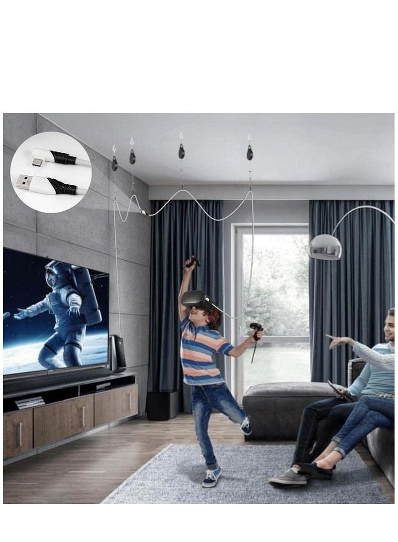 كابل شحن بيانات بطول 5 أمتار لـ Oculus Quest2 Link USB 3.0 Type C كابل نقل بيانات شاحن ملحقات سماعة الواقع الافتراضي - Image 5