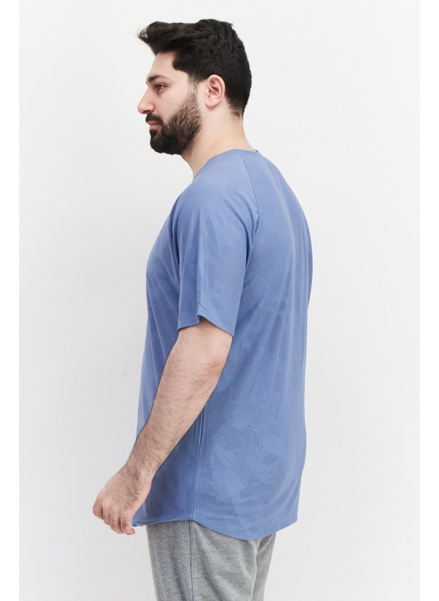New Balance Men Sportswear Fit Training T-Shirt, Sage Blue  - Image 4