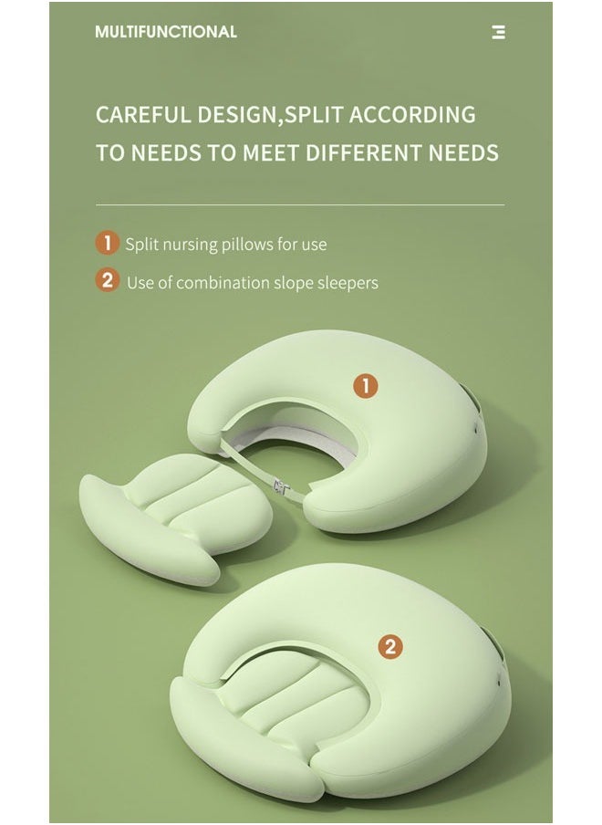 oldlaiben - Baby Nursing Pillows for Breastfeeding, Nursing Pillow and Positioner for Breastfeeding Baby Support and Propping, Baby Wedge Pillow, Feeding Pillows for Reflux Baby Sleep - Image 1
